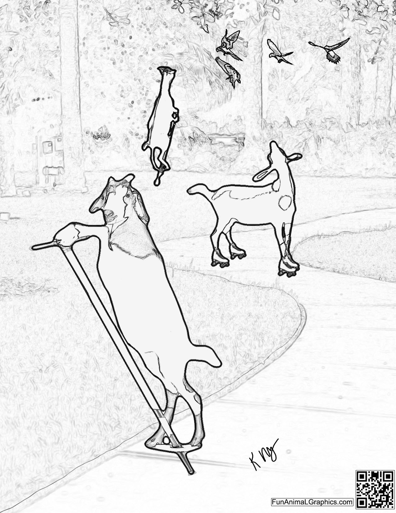 FREE "Alternative Transportation" Coloring Page - link sent to your email for download under separate cover from your order confirmation after check out. No purchase necessary. Your download link will be emailed separately in short order.