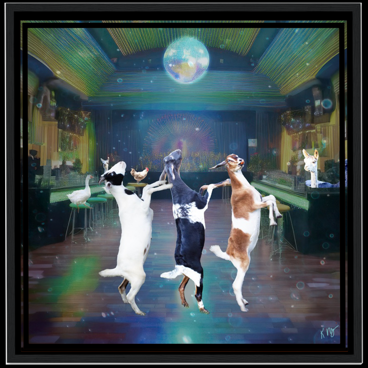 Dancing Pets Disco Background (1–3 Pets)