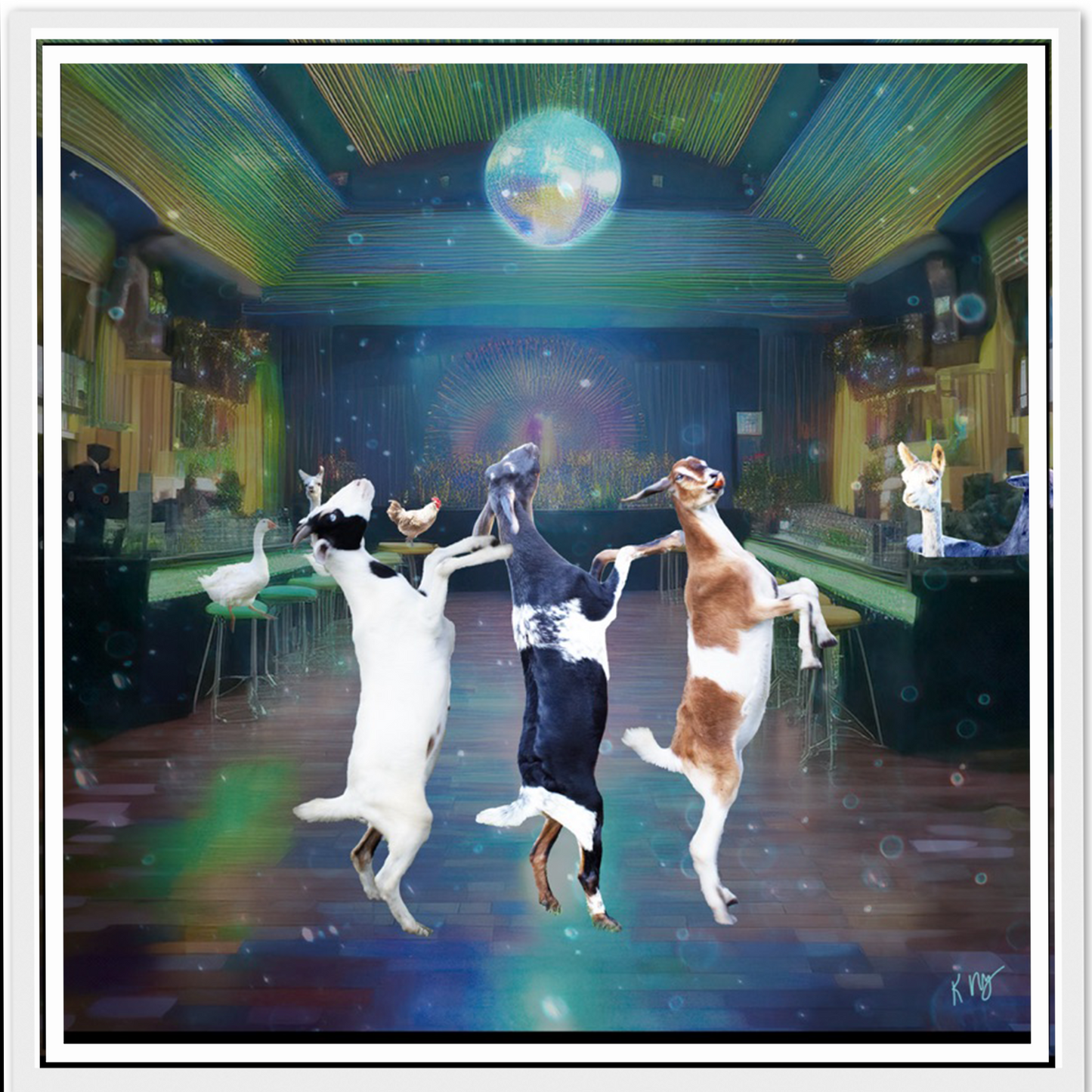 Dancing Pets Disco Background (1–3 Pets)